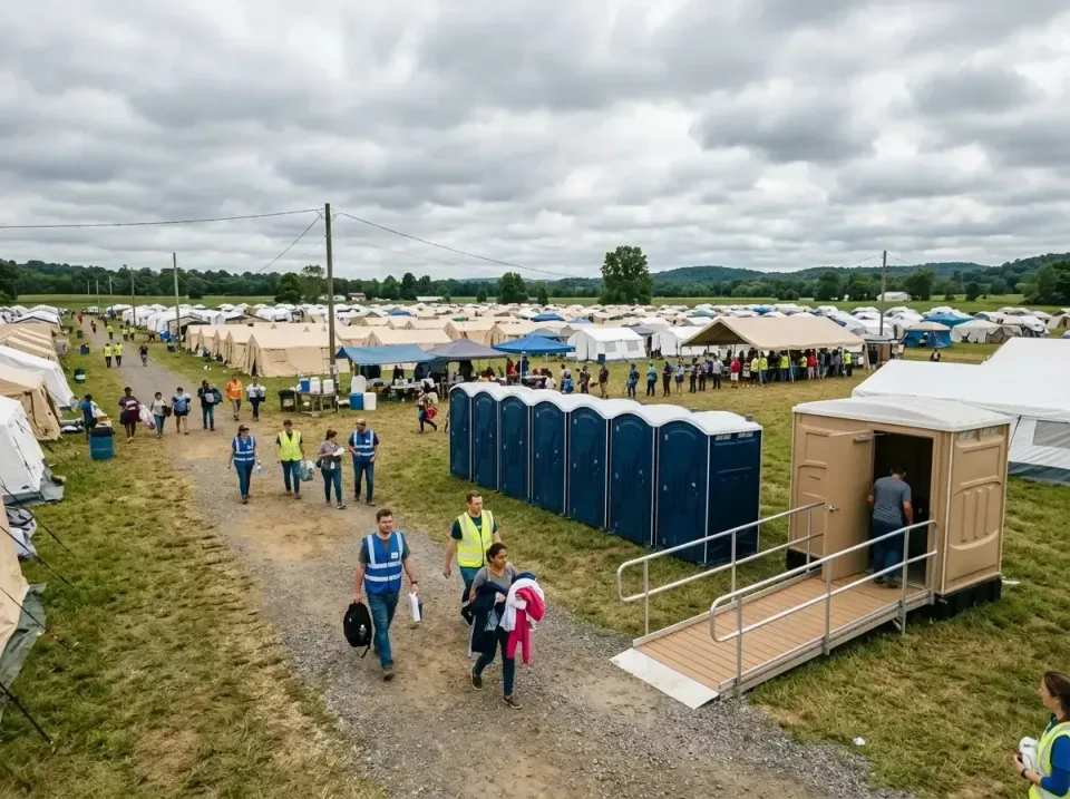 disaster-relief-camp-restrooms-010 — frequently asked questions, Dumpster & Portable Bathrooms Rental in Key Center, WA